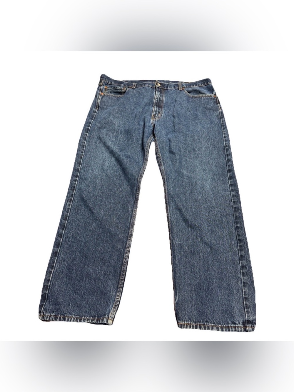Levi’s 505 42x31 Denim Blue Jeans Western Casual Comfort Straight Dark Wash